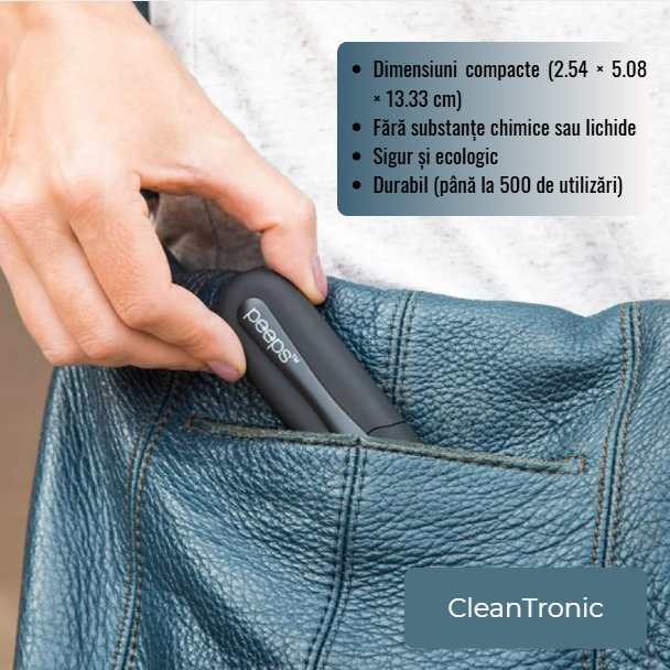 Dispozitiv Portabil de Curățare a Ochelarilor